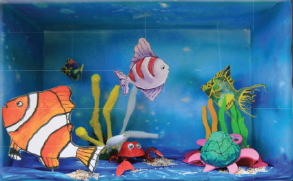 Karya Diorama Hidupan Dasar Laut 