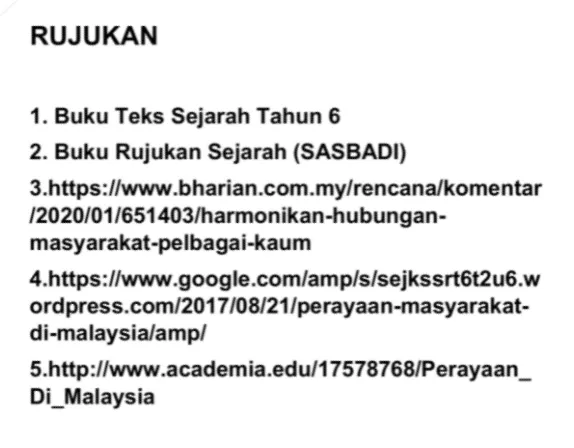 Panduan Menyiapkan Kerja Kursus Sejarah Tahun 6