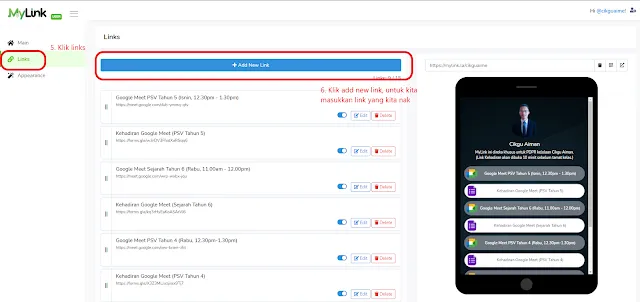 Tutorial Bina MyLink Untuk PdPR