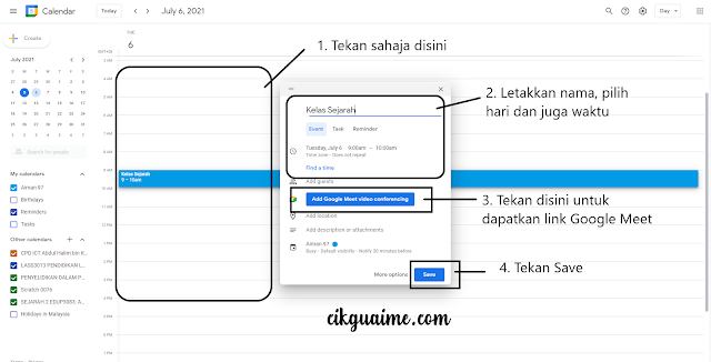 Cara Guna Google Meet Dengan Betul