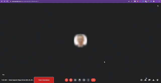Setting camera dan audio google meet