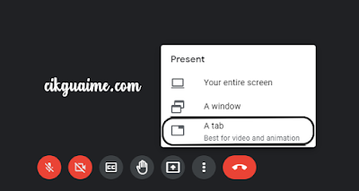 Present melalui Tab adalah yang terbaik