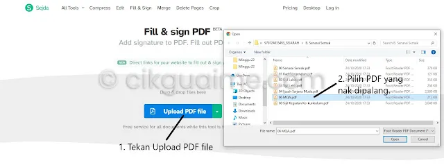 Cara Meletakkan Palang Untuk Kegunaan Rasmi Pada Dokumen