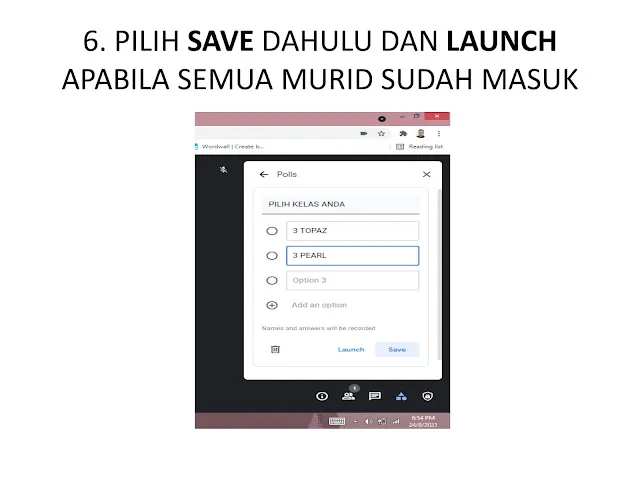 Cara Mudah Kumpul Kehadiran Murid Pelbagai Kelas Polls Google Meet