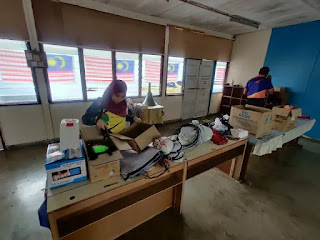 Terima kasih SK Taman Tasik pinjamkan barang