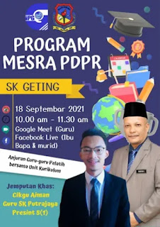 Perkongsian Mesra PdPR bersama guru SK Geting