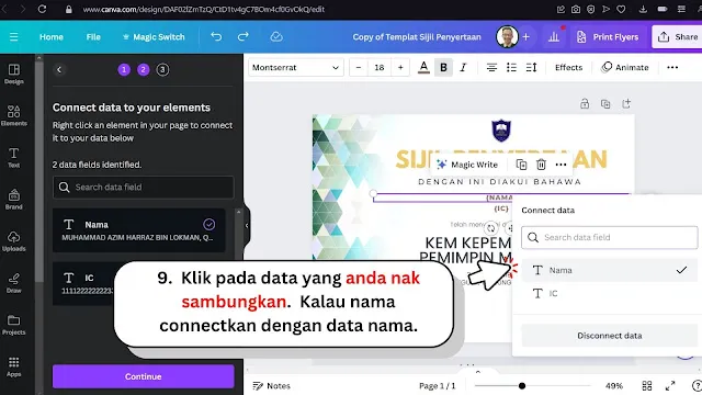 Cara Mudah Buat Banyak Sijil Guna Canva, Tak Perlu Excel!