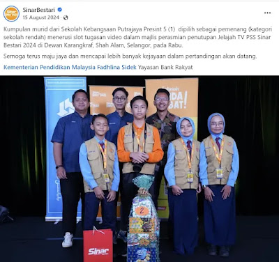 Terima kasih Sinar Bestari!