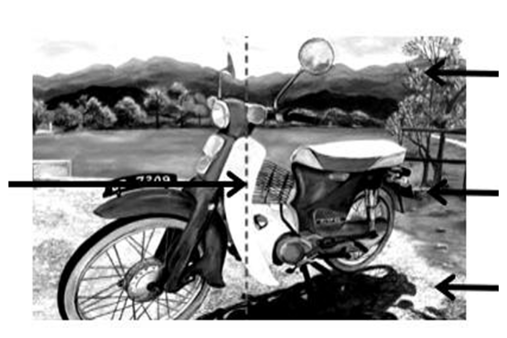 Gambar soalan ujian sebelum dibaiki